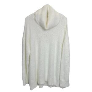 Show Me Your Mumu Sweater Women’s Sz M Fatima Turtleneck Fuzzy Ivory Knit